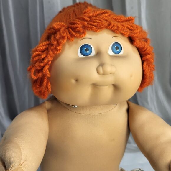 Cabbage Patch Kid JESMAR Girl Red Hair Blue Eyes Freckles HM#2 VTG 1985 - Picture 3 of 13